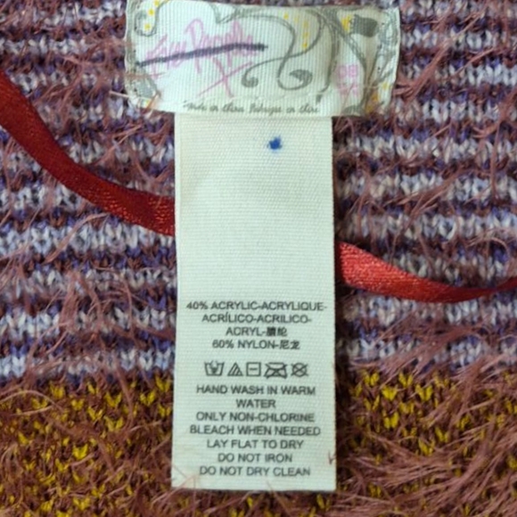 Free People Diamondback Cozy Kimono Plum One Size - Picture 8 of 8